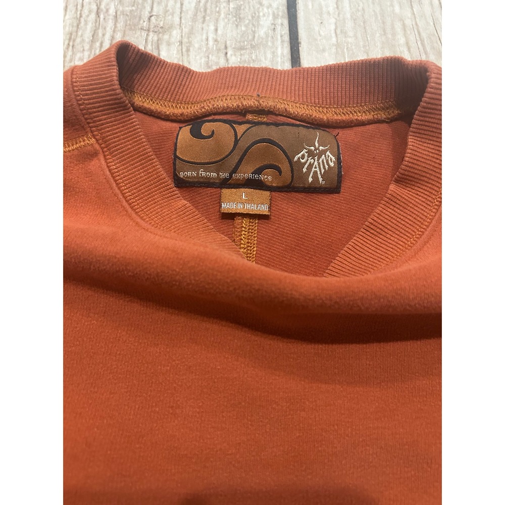 Prana burnt orange casual Fall long sleeve size Large - Picture 2 of 3